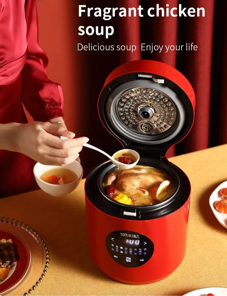 1,5 L Niedrigen Zucker Elektrische Reiskocher Intelligente Haushalts Kochen Appliance Multifunktionale Doppel Liner Lebensmittel Dampfer 220V