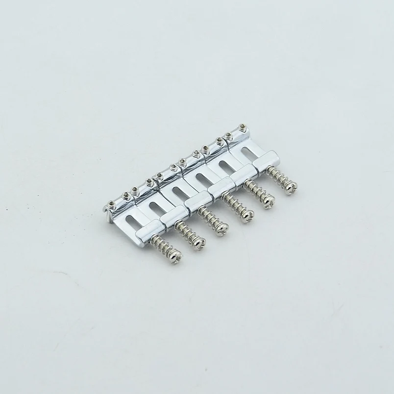 1 Set ( 6 Pieces )  Alloy Steel  Vintage Electric Guitar Tremolo Bridge Saddle 10.5MM/11.2MM  Made In Taiwan