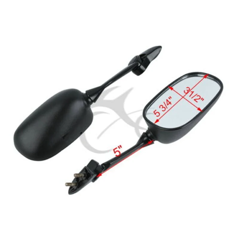 Motorcycle Rear View Side Mirror For Yamaha YZF R1 YZF-R1 2009-2014 2013 2012 2011 2010  Pair Black