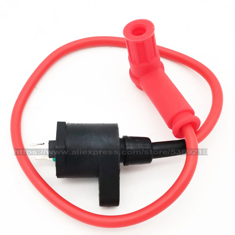 Racing Ignition Coil Red For 50-250cc Pit Dirt Bike ATV Quad Buggy Scooter Moped