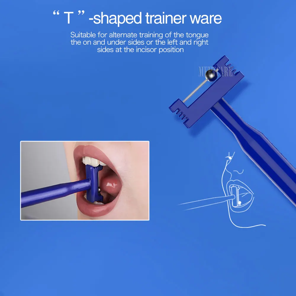 Kinder Mund Tougue Tip Exerciser Trainer Mundpflege Muskelkraft Touge Training Tool Flexibilität Stabilität – Detail 4