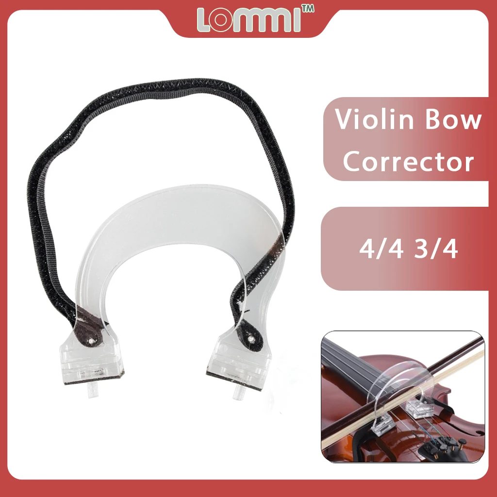 

LOMMI 4/4 3/4 Violin Bow Straight Collimator Corrector Tool Guide For Beginner Practice Training Violin Bowing Tool