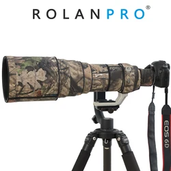 ROLANPRO Waterproof Lens Coat Camouflage Rain Cover For Canon EF 600mm F4 L IS USM Anti-Scratch Protective Sleeve Guns Case