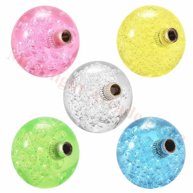 35mm Joystick Ball Top Handle Rocker Round Head Arcade Game DIY Parts Replacement Crystal Pink Yellow Blue Green White 5Pcs