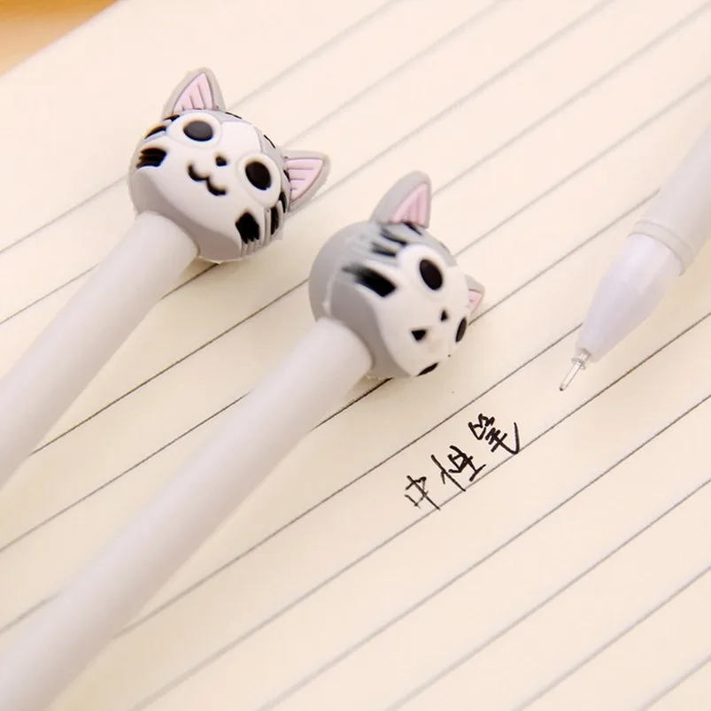 36 pcs cute cat neutral signature pen 0.5 mm student stationery kawaii stationary  korean school supplies