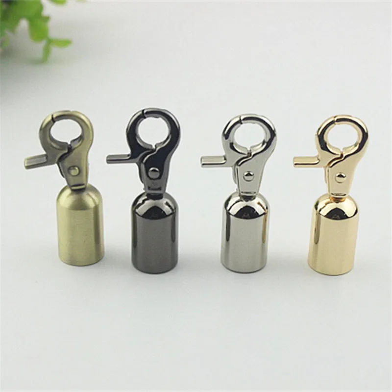 

5pcs Metal Bag Buckle Bag Chain Hanger Hook Buckles Handbag Straps Stopper Cord Cap Clasp DIY Leather Handbag Hardware