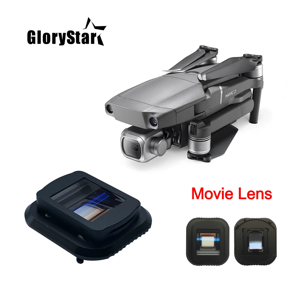 

1.33X Widescreen Blu-ray Movie Lens Filter for DJI Mavic 2 Pro Drone Anamorphic Movie Lens Video Shoot Filmmaking Accessories