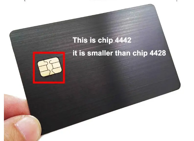 Stainless Steel Metal Chip Card