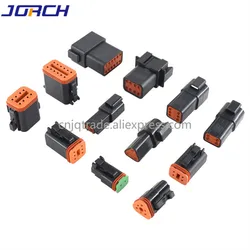 Deutsch Black Color Connector 2-12P DT06-2SB DT04-2PB  waterproof electrical for car motor Wiring harness modification