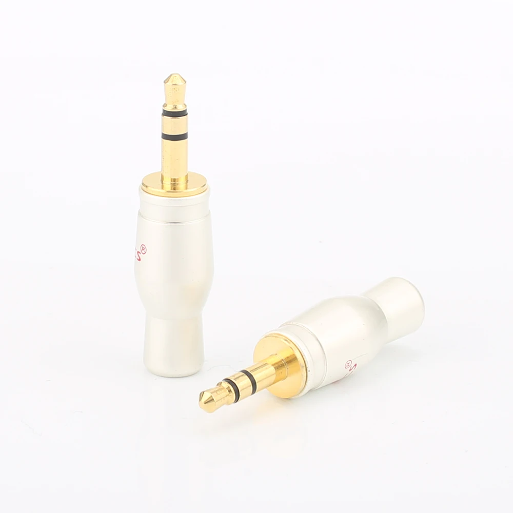 10xAudiocrast สเตอริโอ 3.5 มม.ปลั๊กเสียง HIFI DIY สายหูฟังปลั๊กเสียง