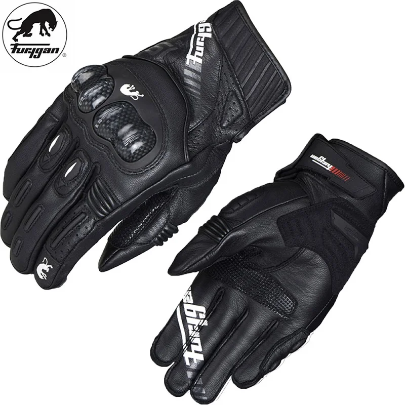 Furygan RG 19 motorcycle locomotive carbon fiber short four seasons gloves racing knight riding anti-fall breathable gloves