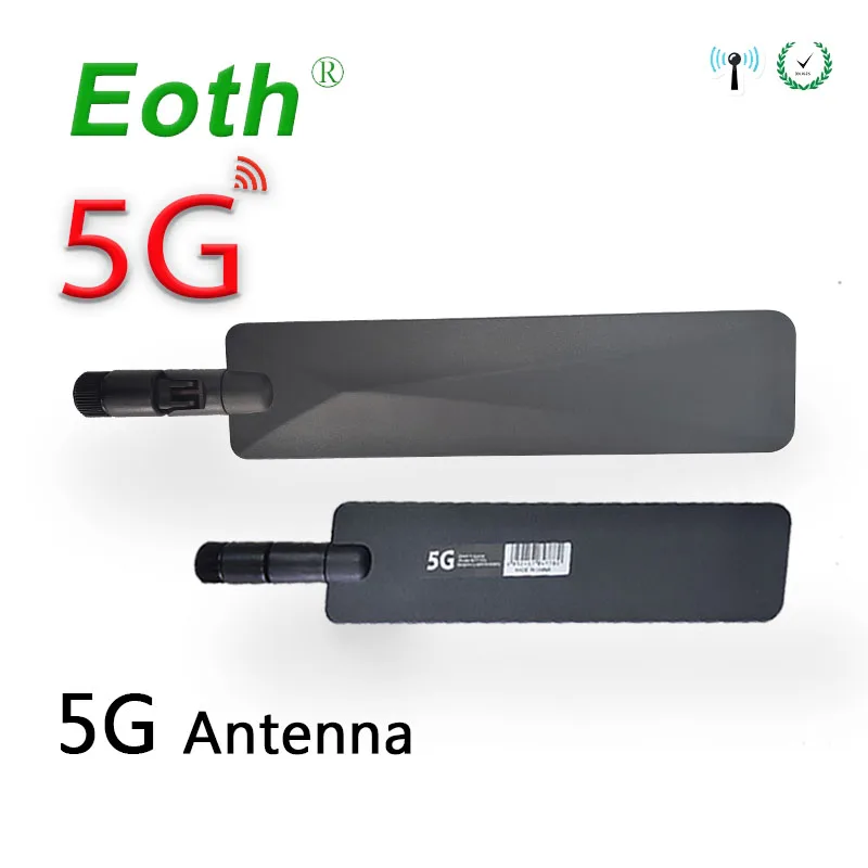 eoth 2 pcs 5g antenna 12dbi sma male wlan wifi 5ghz antene new pbx iot module router tp link signal receiver antena high gain