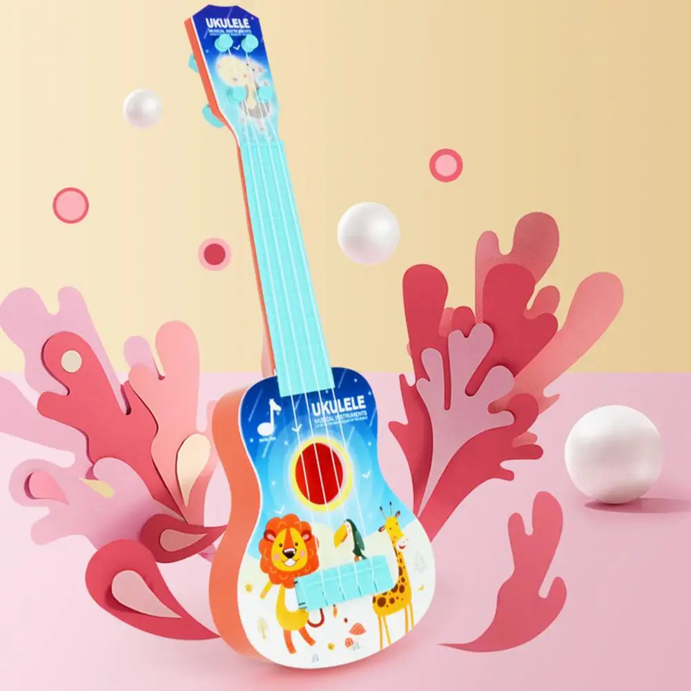 Mini Children Guitar Vibrant Color Kids Ukulele with Tuning Gears  Kids Ukulele Useful User-friendly Mini Children Guitar