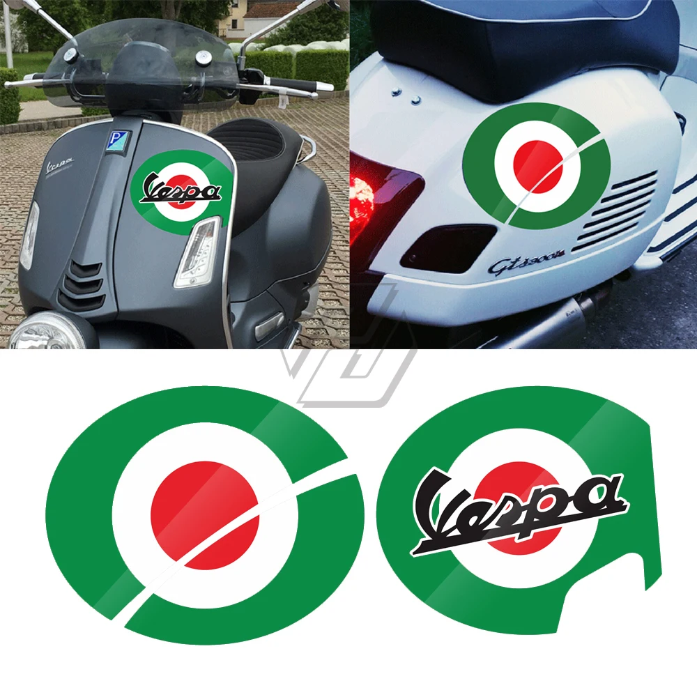 Motorcycle Decals Number 6 Case for Vespa Series 2 Sei Giorni GTS 300 2019 2020