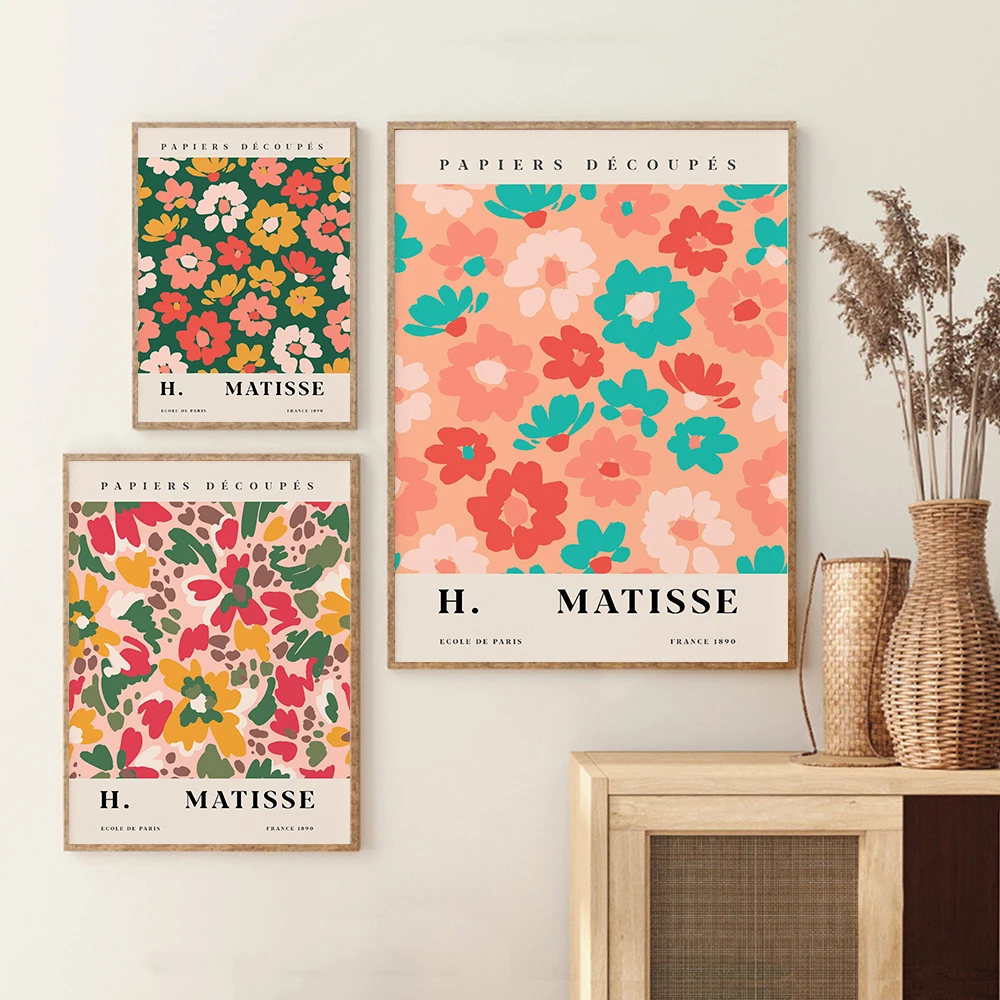 

Абстрактный постер Matisse, Токийский цветочный рынок, французские настенные картины, Картина на холсте, скандинавские картины для гостиной, домашний декор