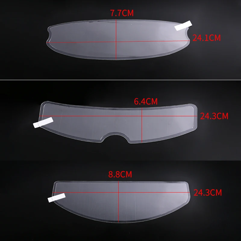 ​PC Helmet Clear Anti-Fog Patch Film Universal Lens Film For Motorcycle Visor Shield Fog Resistant Moto Racing Accessories