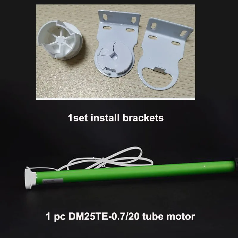 DOOYA-Tubular Motor with Install Brackets, Suitable for Roller Blind Zebra Blinds, Original DM25TE, 38mm Tube, 100-240V