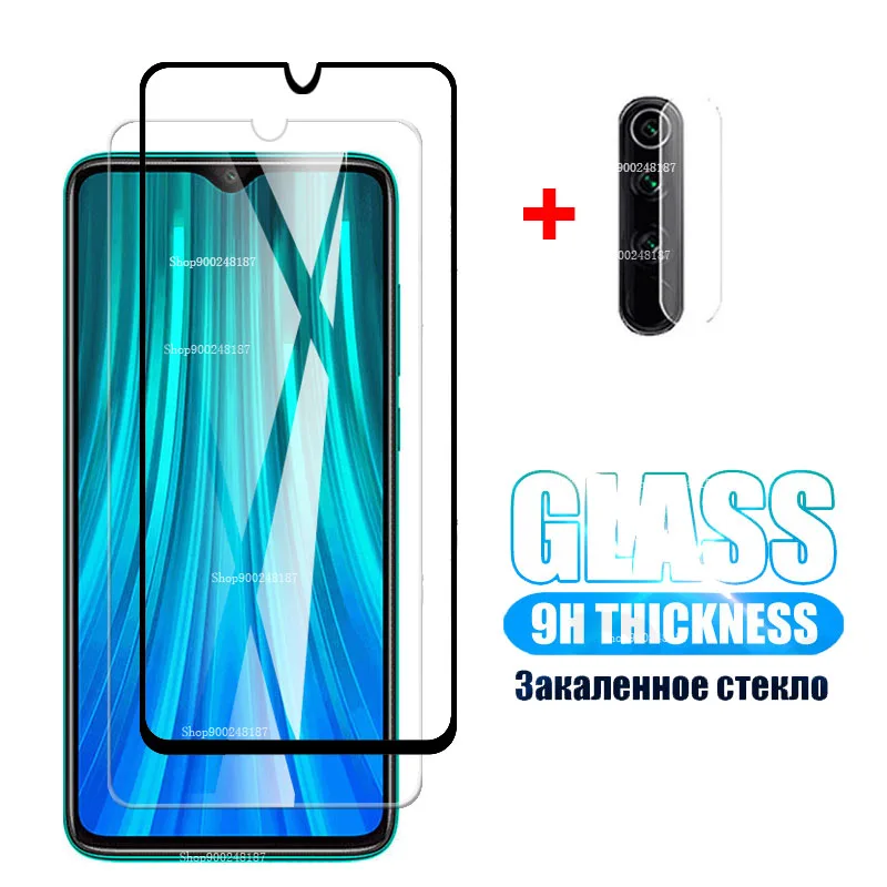 2 In 1 Camera Lens Glass for Xiaomi Redmi Note 8 Pro Protective Glass Screen Protector on Xiomi Redmi Note 8t 8 T 9D Cover Film