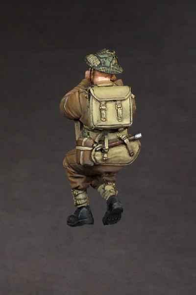 1/35 Nhựa Mô Hình Hình GK Anh Xạ Thủ Súng Máy, Chưa Lắp Ráp Và Không Phủ Sơn Bộ