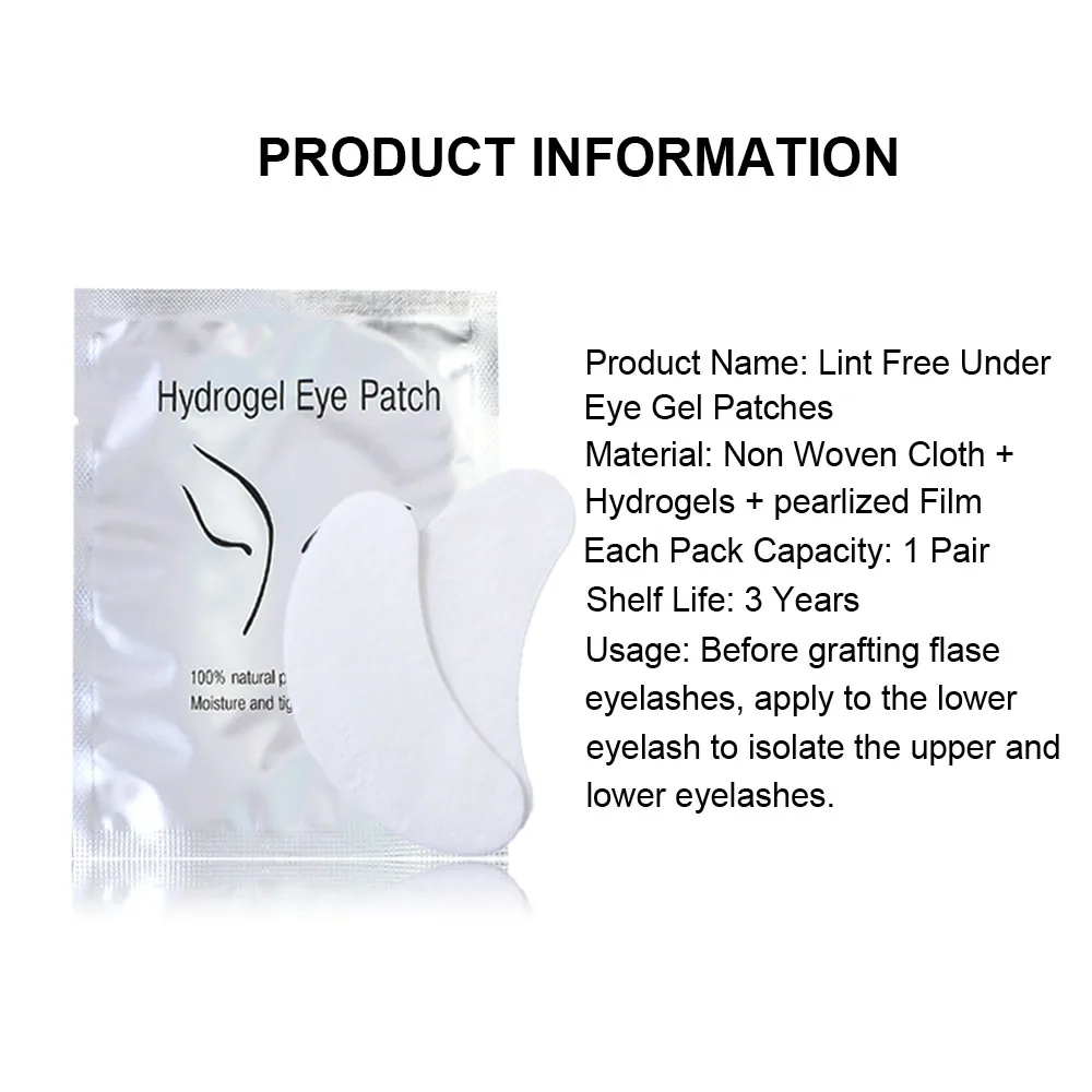 300/400pairs Eyelash Extension Patches Hydrogel Gel 7 Color Under Eye Pads Patches Tips Sticker Application Makeup Wholesale