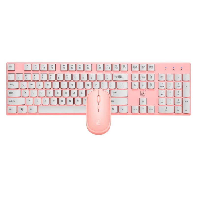 

Wireless Keyboard Mouse Combo Slim Ergonomic Multimedia Keyboard 104 Keys 10M Workable Range for PC Computer Business Office
