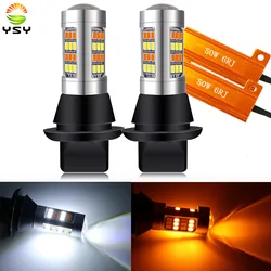 ba15s BAU15S 1156 p21w s25 42led T20 W21W WY21W 7440 light Daytime Running Light+Turn Signal Dual Mode DRL LED External Lights