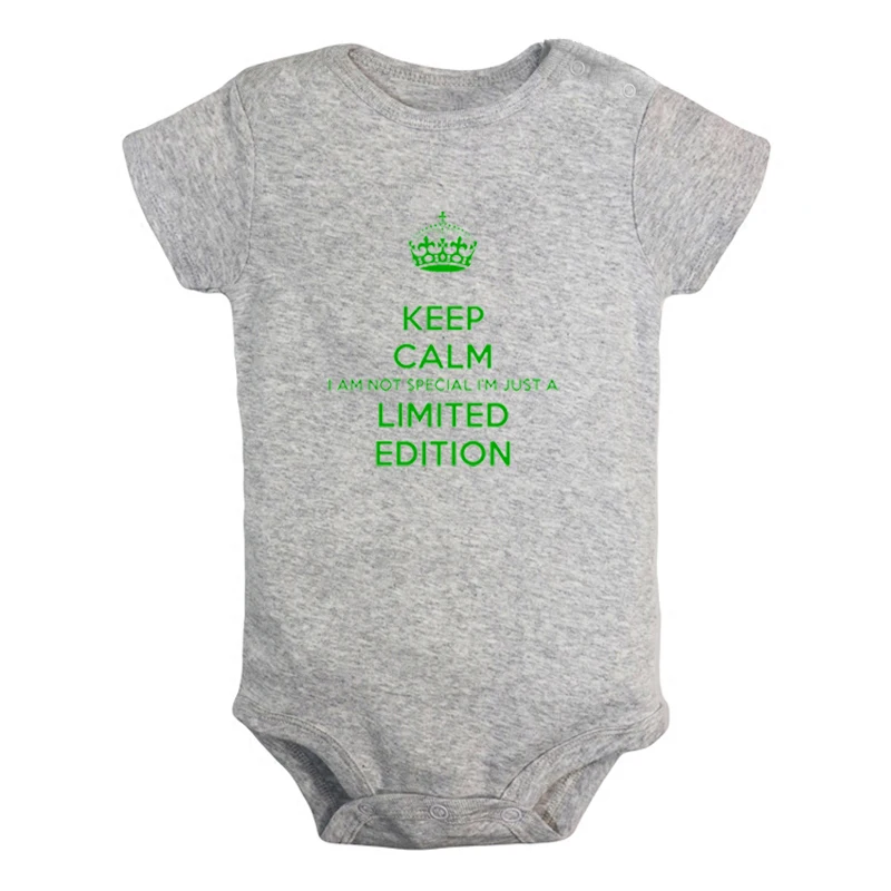 

Keep calm I'm not special I'm just a limited edition Newborn Baby Boys Girls Outfits Jumpsuit Printing Infant Bodysuit Clothes