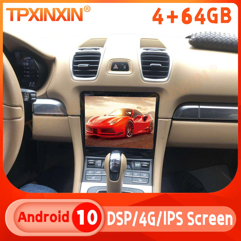 For Porsche 718 2013-2015 Android 13.0 Car Radio Multimedia Player GPS Navigation Auto Audio Stereo Recoder Headunit DSP Carplay