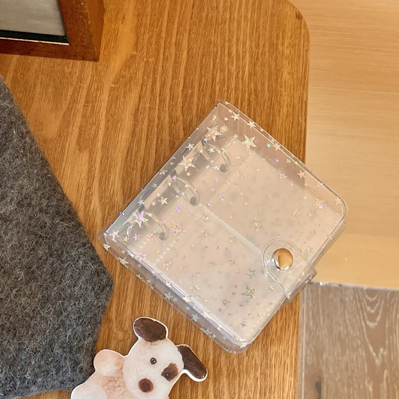 MINKYS Neue Ankunft Kawaii Bling Stern 1/2/3 zoll Kpop Photocards Sammeln Buch 3 Ringe Bindemittel Karten Organizer Buch Schreibwaren – Detail 7