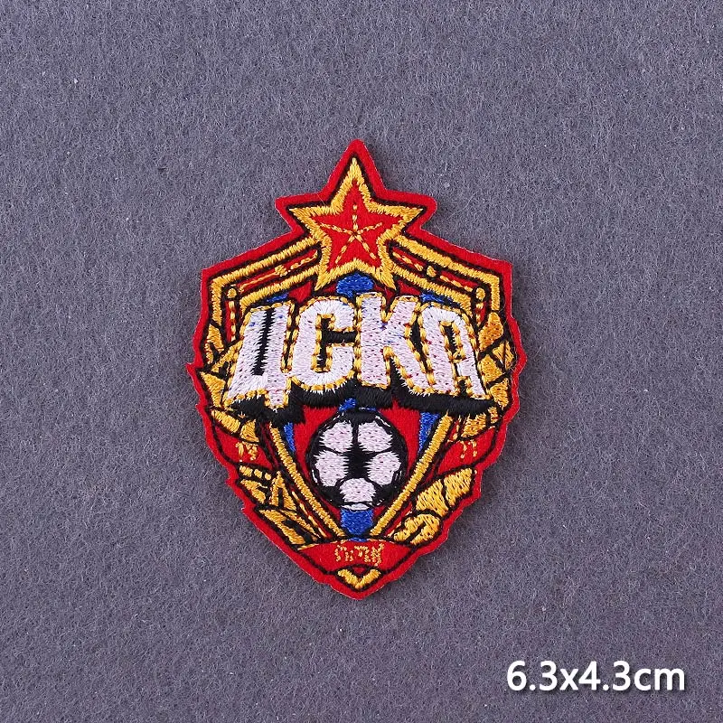 CCCP Patch Iron On Patches For Clothing Moscow Football Club Embroidered Patches On Clothes Jacket Stripe Embroidery Patch Badge