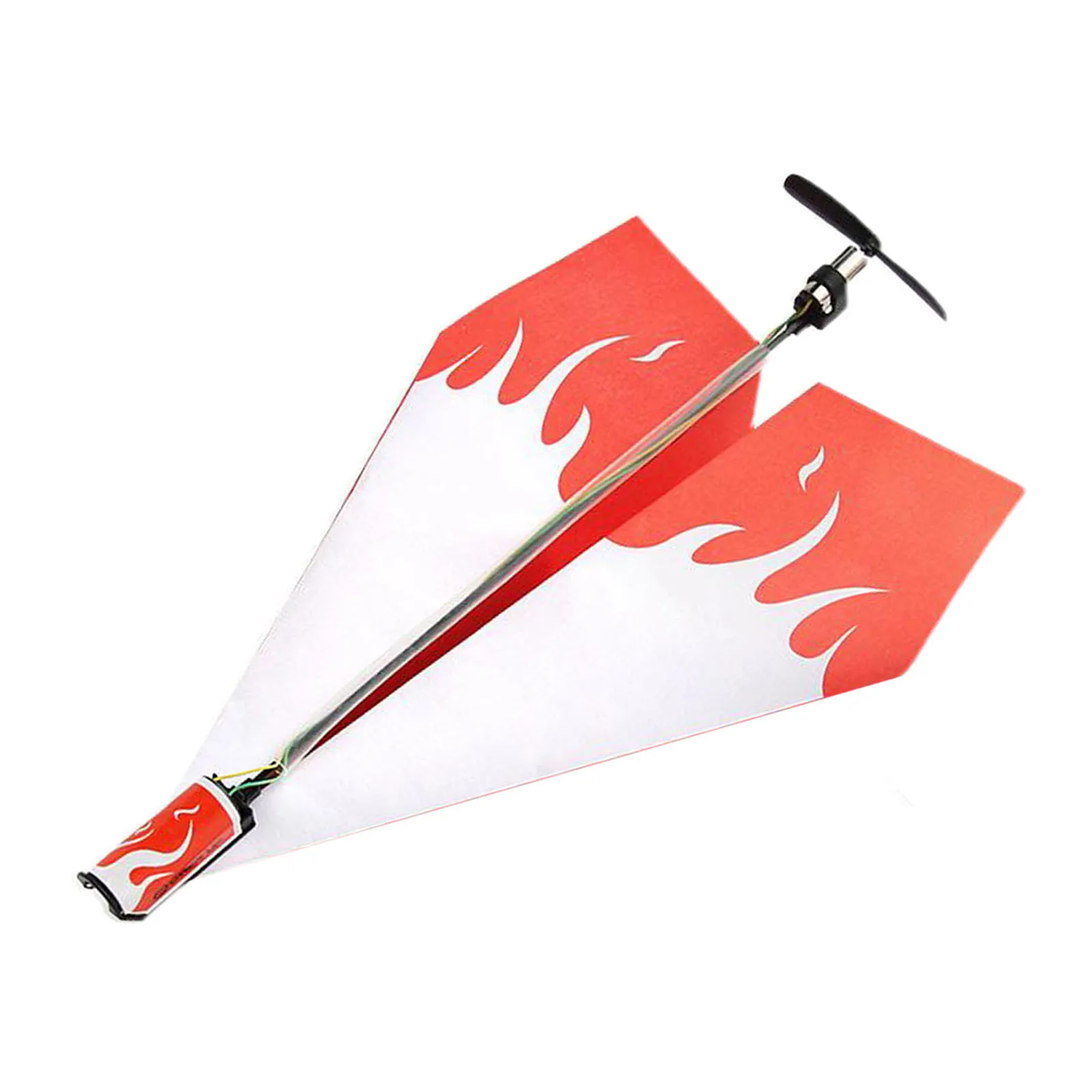 Electric Paper Airplane Folding DIY Aircraft Model Toy For Children Training Hand Throwing Paper Airplane Motor Remote Control