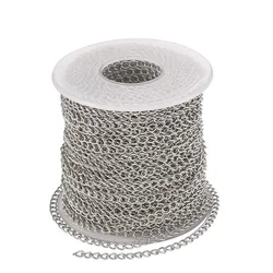 304 stainless steel tail chain twist chain jewelry chain for jewelry handmade necklace bracelet semi-finished 5 meters