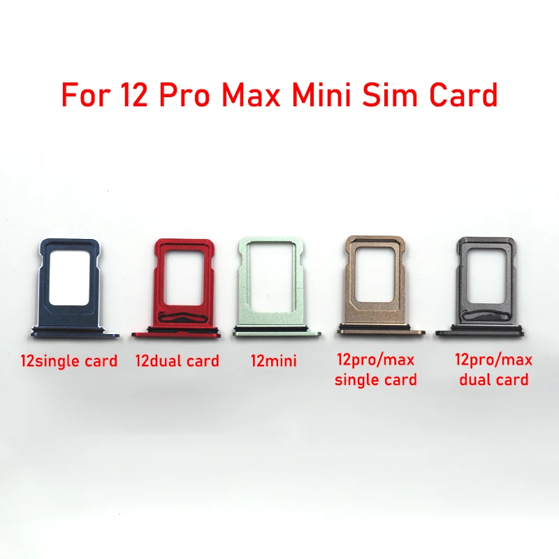 Micro Nano SIM Card Holder Tray Slot Replacement Part for Iphone 12 Pro Max 12Pro 12Promax SIM Card Holder Adapter Socket