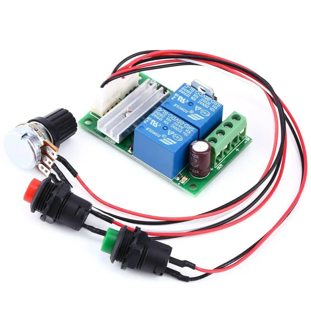 PWM DC Motor Speed Regulator Controller Board Adjustable Speed Control Reversible PWM Relay Module DC 6V-28V 12V 24V 3A 21kHz
