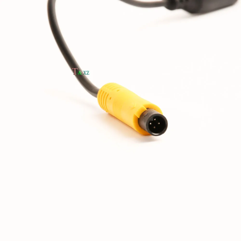 T& xz 4 Pin Aviation Head Female to Male Extension Cable Adapter Converter for Rear View Camera Front camera parking assiatance