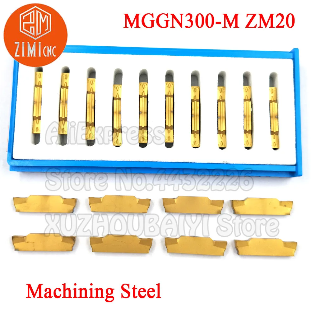 MGMN300 MGMN300-M ZM20 MGMN300 M 카바이드 그루 빙 인서트 선삭 공구 커터 홈 붙이 홈 금속을위한 CNC 선반 절삭 공구