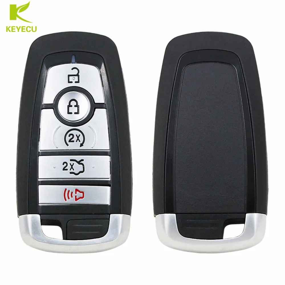 KEYECU Replacement 5 Button Smart Remote Key FSK 902mhz ID49 for Ford Edge Fusion Expedition Explorer M3N-A2C93142600,164-8149