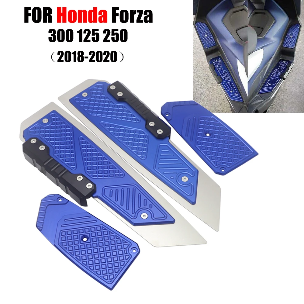 Motorcycle Accessories For Honda Forza300 MF13 FORZA 300 125 250 2018 2019 2020 CNC Footrest Footpad Pedal Plate Parts