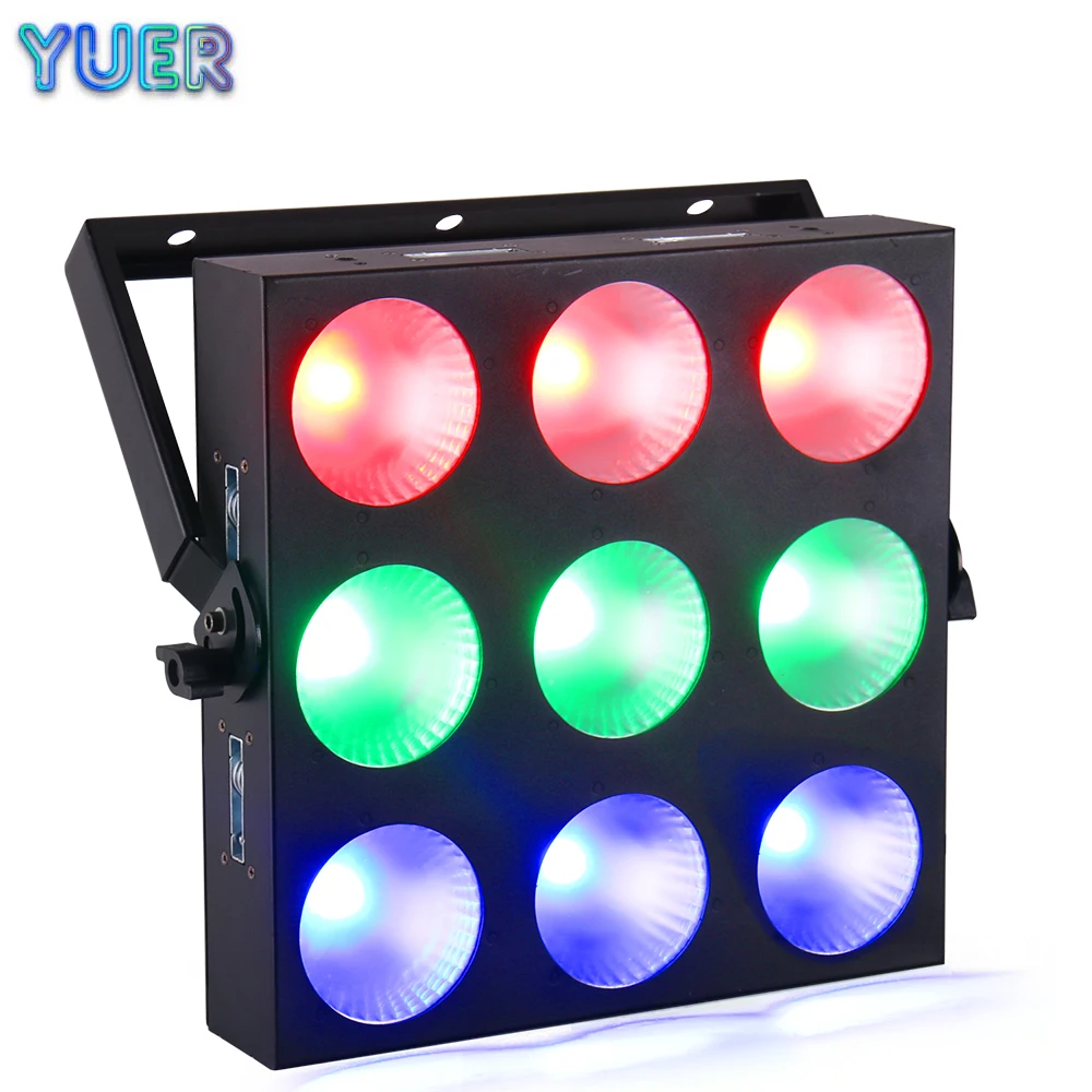 

LED 9x10W RGB Blinder Matrix DMX512 Stage Effect Lighting Good For DJ Disco Party Dance Floor Club Bar Light Decorations DMX512