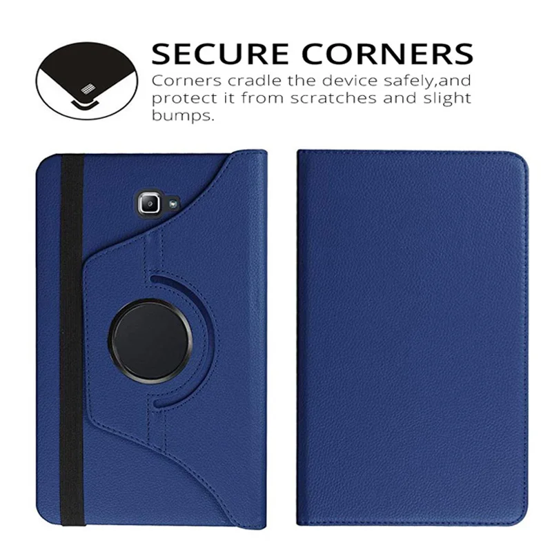 For Samsung Galaxy Tab A 10.1 2016 SM-T580 T585 360 Degree Rotating Stand Holder Tablet Cover Protective Shell Funda Coque