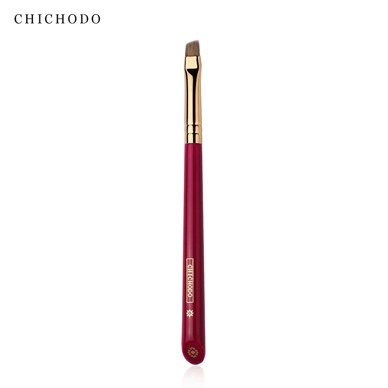 CHICHODO Makeup Brush-Luxurious Red Rose Series-High Quality Weasel Tail Hair Eyebrow Brush-Cosmetic Tools-Natural Hair Make up