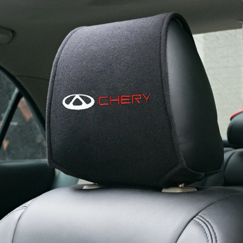 2PCS Hot car headrest cover fit  For Chery Tiggo 2 7 3 5 8 T11 M11 A1 Fulwin Accessories Car Styling