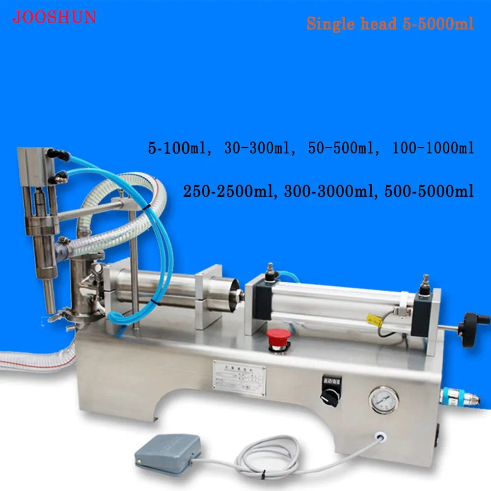 Liquid Filling Machine 5-5000Ml Pneumatic Pistonเจลน้ำไวน์น้ำผลไม้น้ำส้มสายชูน้ำมันกาแฟเครื่องดื่มผงซักฟอกfiller