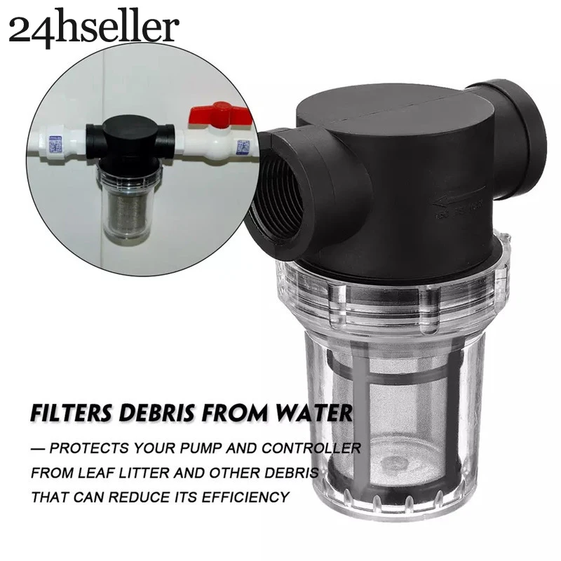 

Pipeline Filter 1/2 inch Inline Mesh Strainer Water Pump Filter Irrigation High Flow Pipeline Filter Gardening Inlet Water