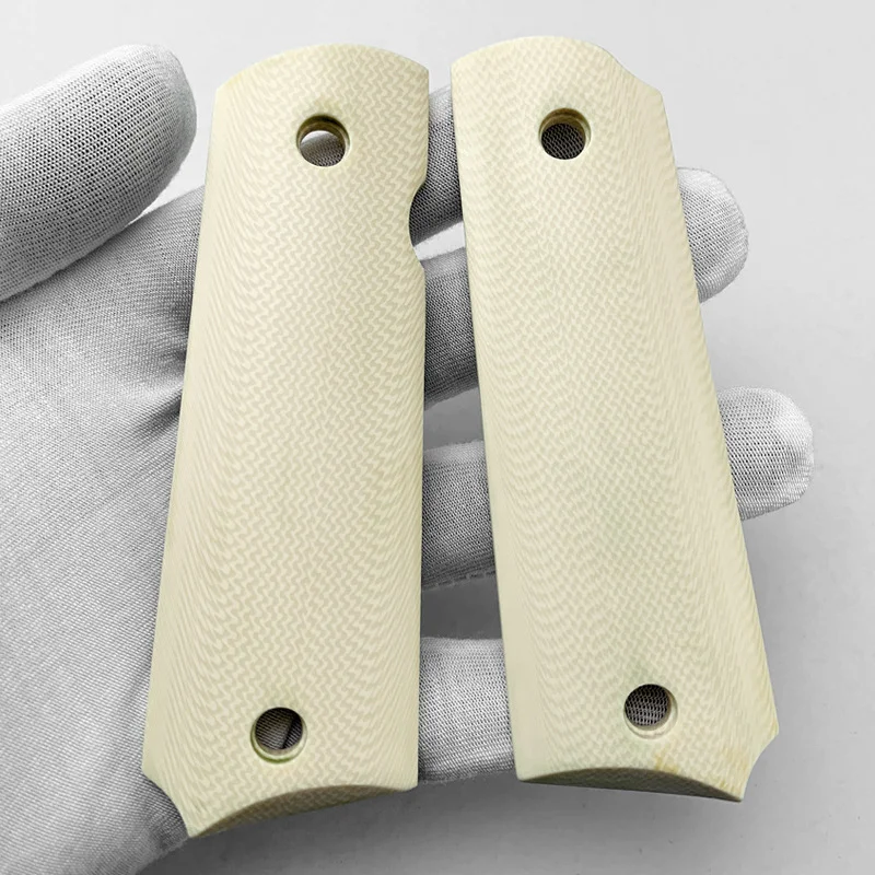 Imagem -02 - Resina Material Imitação Marfim Cnc 1911 Apertos Lidar com Patches Personalizado Faça Você Mesmo Fazendo Shank Escalas Modificado Acessórios Peças Par