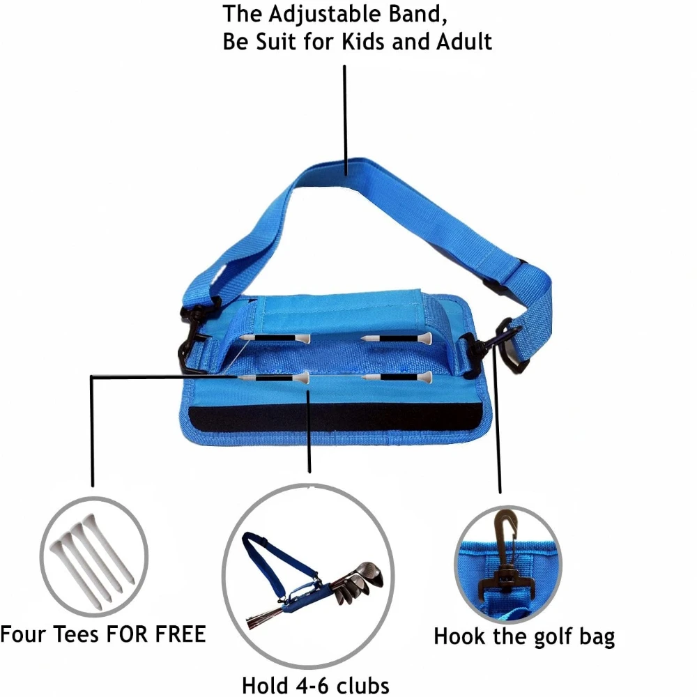 Golf club bag mini Portable Golf Club Bag  Storage Travel Pouch Simple Foldable Mini Half Set Golf Gun Bag