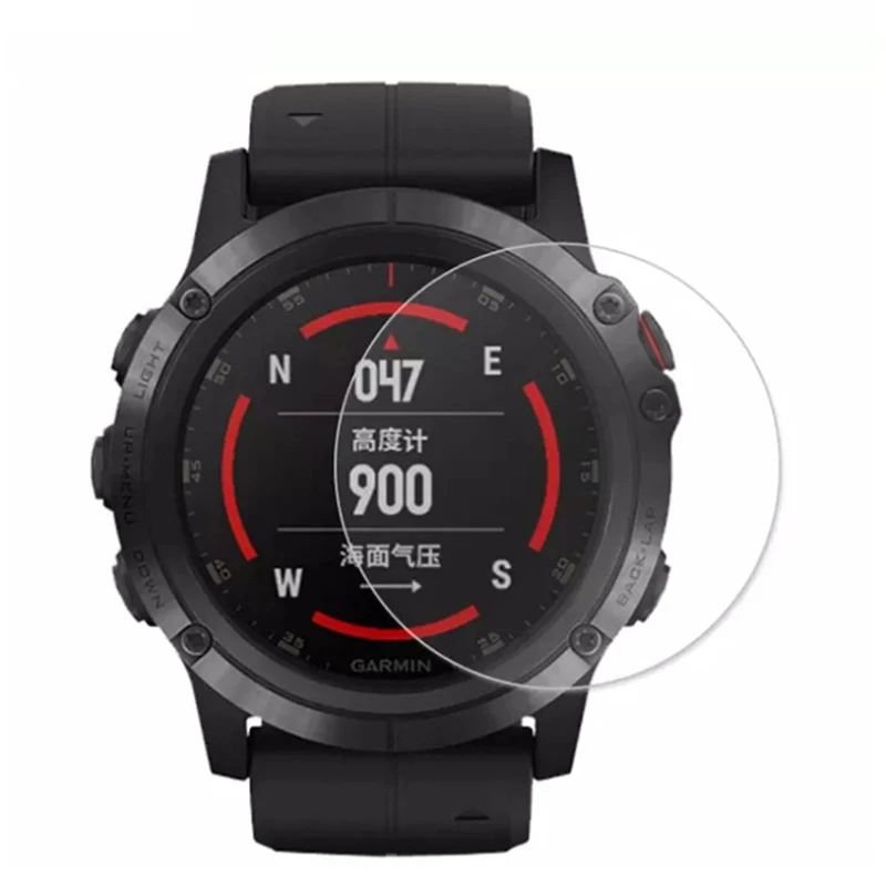 HD واضح الزجاج المقسى ل ساعة ذكية ، المضادة للخدش حامي الشاشة واقية ، الحرس غطاء كامل ، غارمين أصل Mk1 ، 5 قطعة