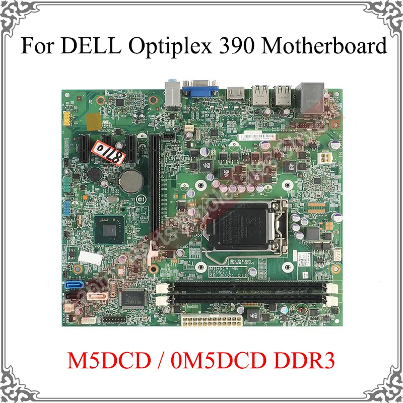 

Genuine Tested Computer Logic Board For DELL Optiplex 390 Motherboard M5DCD 0M5DCD DDR3 Main Board Replacement