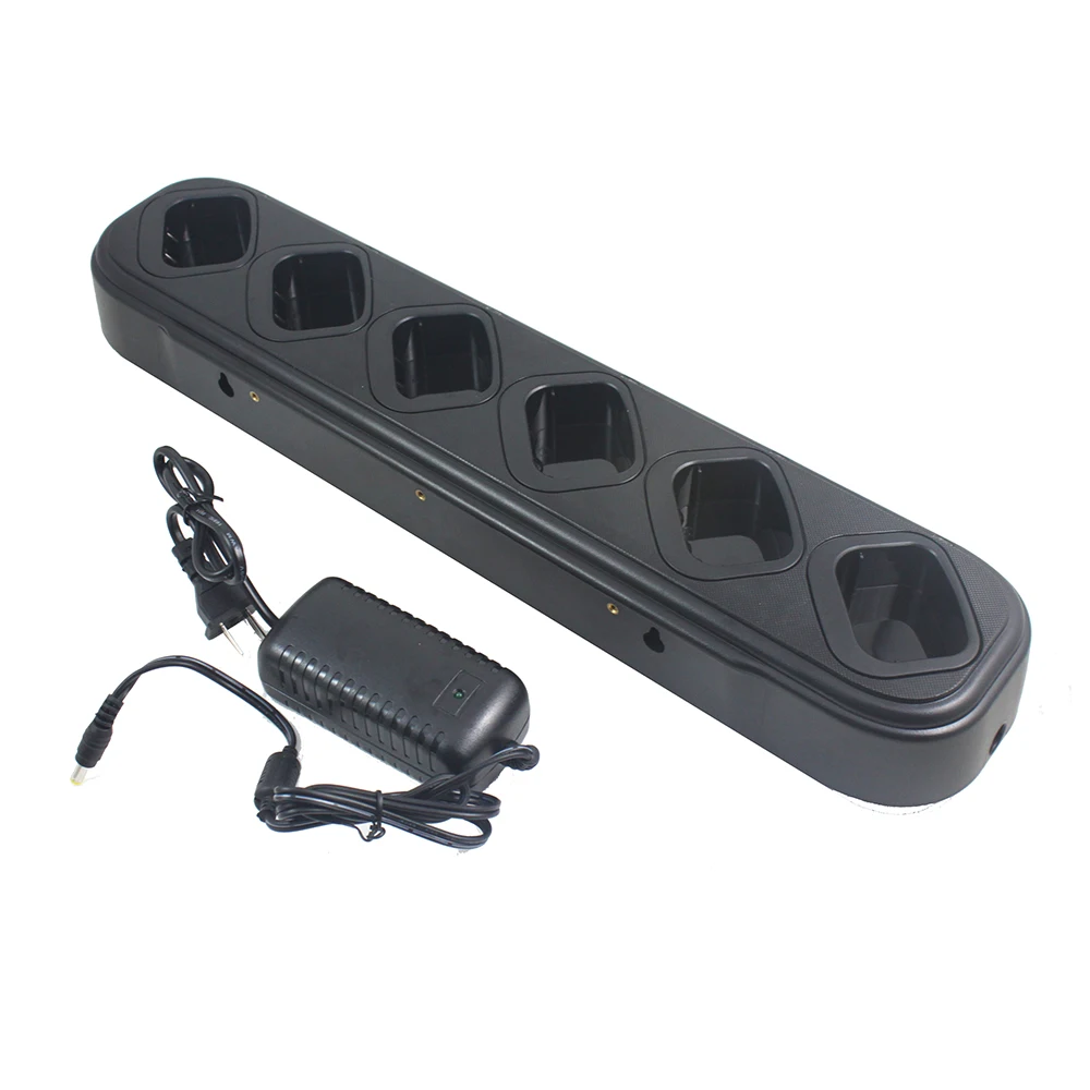 baofeng-walkie-talkie-uv5r用の6スロットの充電ベースアクセサリ6スロットのサポート