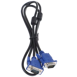 Newest 1pcs 1.5M Computer Monitor VGA to VGA Cable with HDB15 Male to HDB15 Male connector For PC TV Adapter Converter